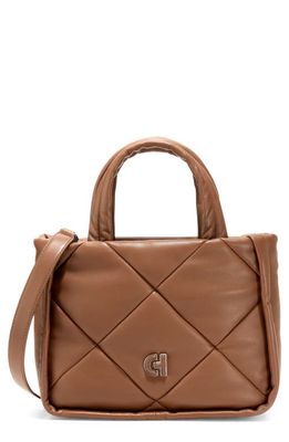 Cole Haan Puff Quilted Leather Tote in Ch New Caramel