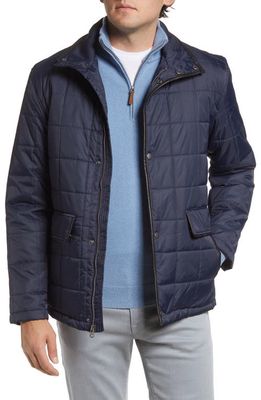 Cole Haan Quilted Barn Jacket in Ink