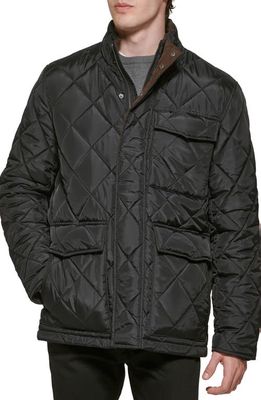 Cole Haan Quilted Field Jacket in Black