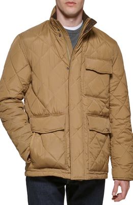 Cole Haan Quilted Field Jacket in Nut