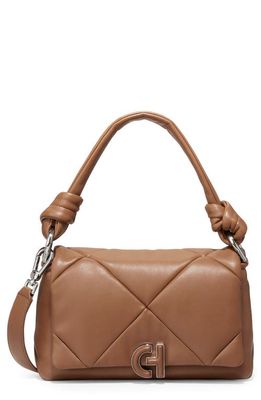 Cole Haan Quilted Leather Shoulder Bag in Ch New Caramel