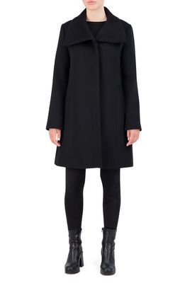 Cole Haan Signature Wool Blend Coat in Black