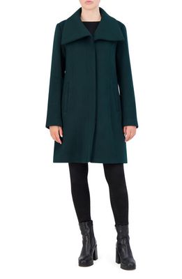 Cole Haan Signature Wool Blend Coat in Forest