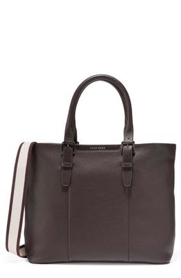 Cole Haan Triboro Leather Tote Bag in Dark Chocolate