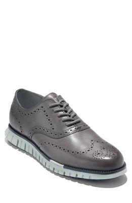 Cole Haan ZeroGrand Remastered Wingtip Derby Sneaker in Tornado/Cloud Blue