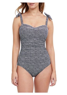 Colette Dotted D-Cup One-Piece Swimsuit