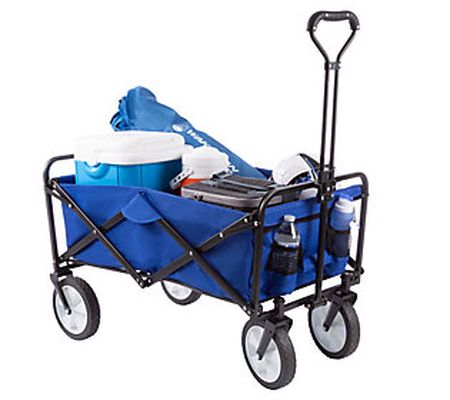 Collapsible Wagon with Telescoping Handle Utility Cart