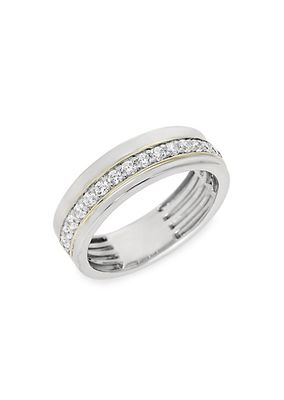 COLLECTION Gold-Plated Sterling Silver & Cubic Zirconia Ring