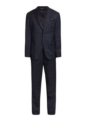 COLLECTION Plaid Single-Breasted Slim-Fit Suit