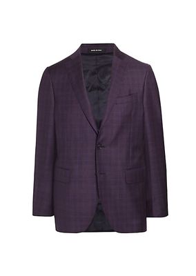 COLLECTION Plaid Virgin Wool Single-Breasted Blazer