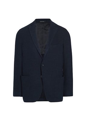COLLECTION Rib-Knit Wool-Blend Single-Breasted Sport Coat