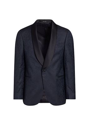 COLLECTION Sparkle Floral Wool-Blend One-Button Suit Jacket
