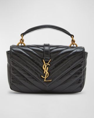 College Mini YSL Quilted Crossbody Bag