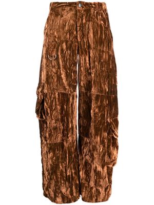 Collina Strada Bark cargo-pocket trousers - Brown