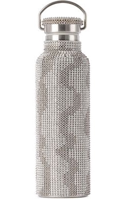 Collina Strada Black & Silver Squiggle Rhinestone Water Bottle
