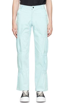 Collina Strada Blue Ruched Trousers