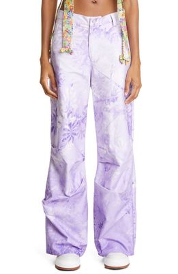 Collina Strada CR8 High Waist Wide Leg Jeans in Lilac Nepal