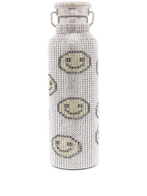 Collina Strada crystal-embellished water bottle - Silver