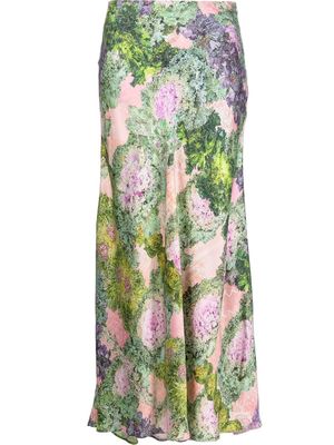 Collina Strada floral-print maxi skirt - Green
