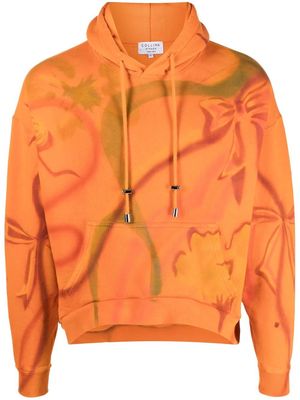 Collina Strada graphic-print hoodie - Orange