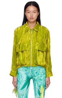 Collina Strada Green Acetate Jacket