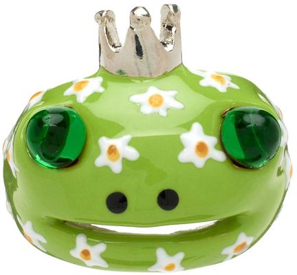 Collina Strada Green Frog Prince Ring