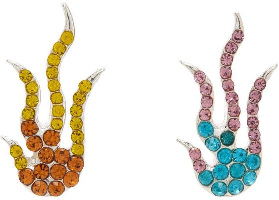 Collina Strada Multicolor Flame Earrings