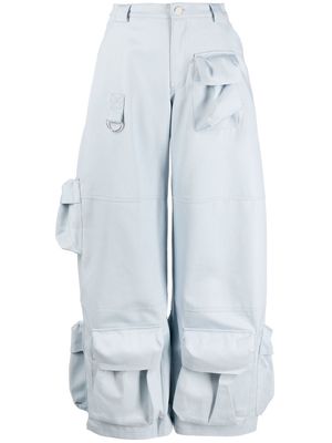Collina Strada oversized cargo trousers - Blue