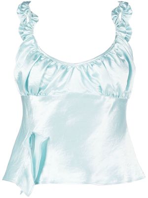 Collina Strada ruched sleeveless top - Blue
