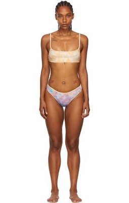 Collina Strada SSENSE Exclusive Beige Recycled Nylon Bikini