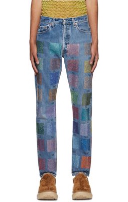 Collina Strada SSENSE Exclusive Levi's Edition Rhinestone Jeans