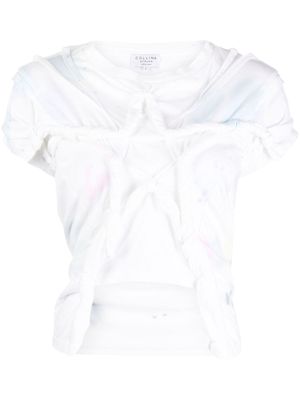 Collina Strada Star twisted cotton T-shirt - White