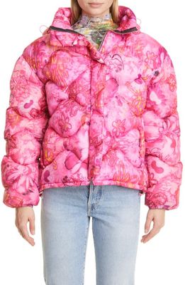 Collina Strada Valley Quilted Puffer Jacket in Pink Sistine