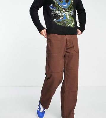 COLLUSION cargo pants in brown