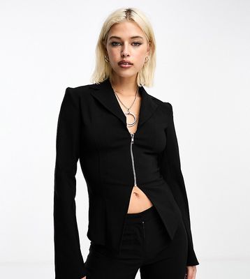COLLUSION fitted blazer in black - part of a set