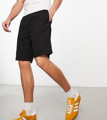 COLLUSION pull-on shorts in black