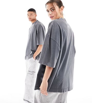 COLLUSION STUDIOS unisex oversized t-shirt in gray