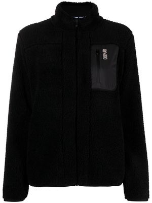 Colmar fleece-texture zip-up jacket - Black