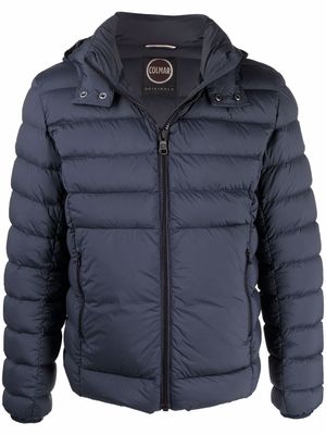 Colmar hooded logo-patch puffer jacket - Blue