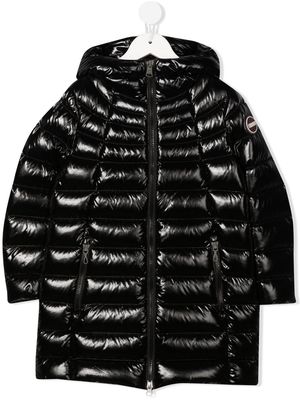 Colmar Kids high-shine padded hooded coat - Black