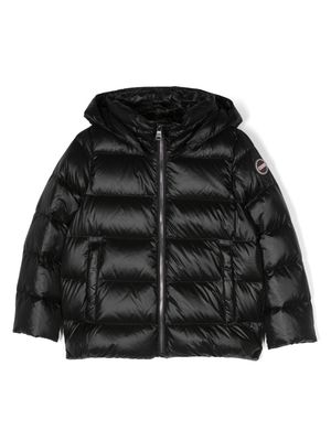 Colmar Kids logo-appliqué padded hooded jacket - Black
