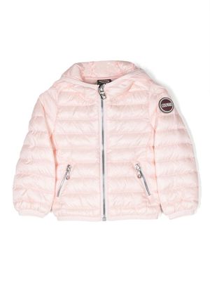 Colmar Kids logo-patch padded hooded jacket - Pink