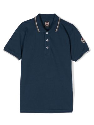 Colmar Kids logo-patch piqué polo shirt - Blue