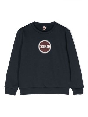 Colmar Kids logo-print crew-neck sweatshirt - Blue