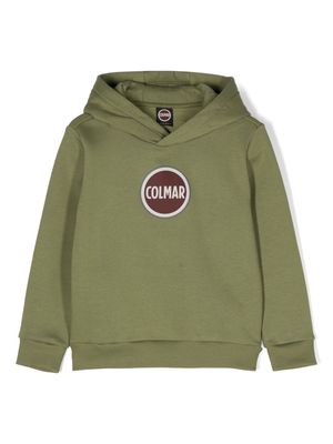 Colmar Kids logo-print long-sleeved hoodie - Green