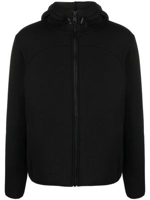 Colmar logo-appliqué zip-up hoodie - Black