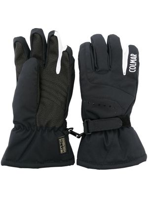 Colmar logo-embroidered lined ski gloves - Black