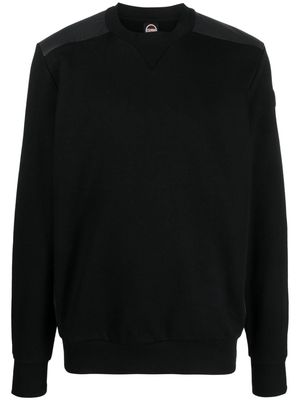 Colmar logo-patch panelled sweatshirt - Black