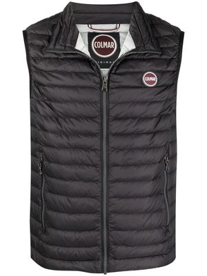 Colmar logo-patch quilted gilet - Black