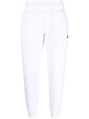 Colmar logo-patch tapered track pants - White